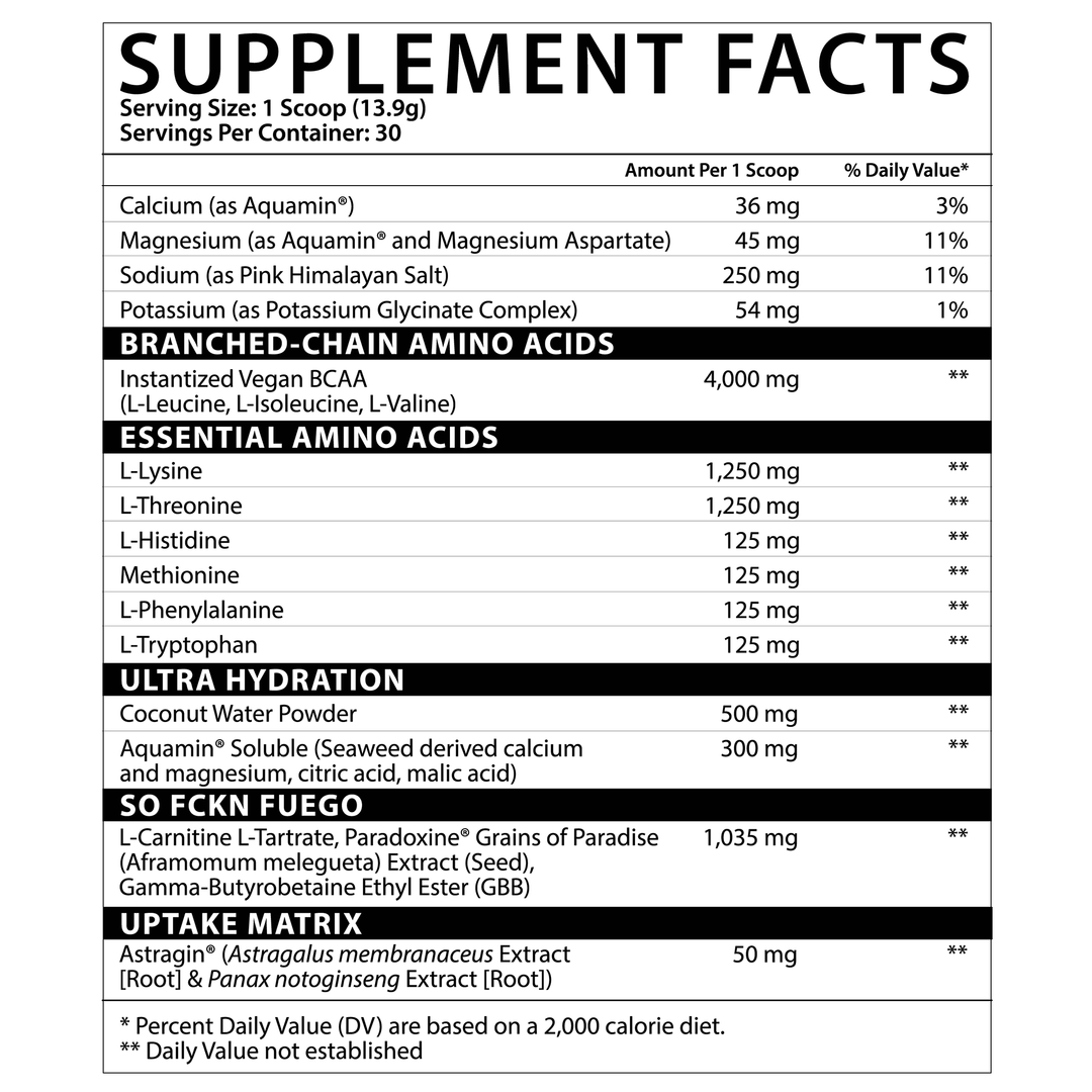 AMINO: FUEGO EAAs + Thermogenics