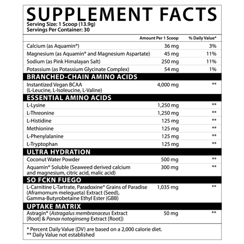 AMINO: FUEGO EAAs + Thermogenics
